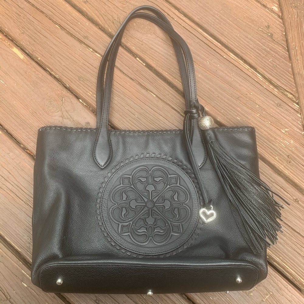 Brighton Gabriella Medallion Black Tote